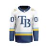 MLB Tampa Bay Rays Personalized Away Style Hockey Jersey