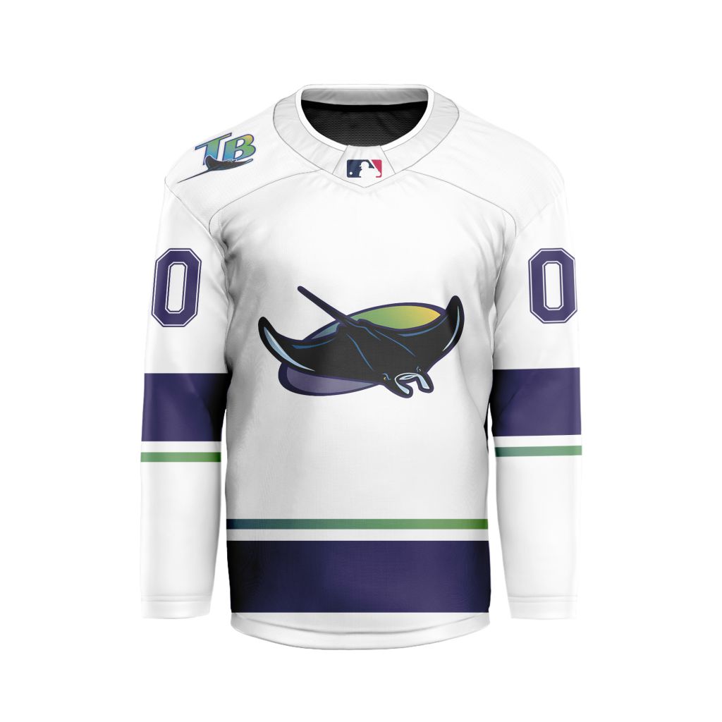 MLB-Tampa-Bay-Rays-Personalized-Classic-Style-Hockey-Jersey MLB Tampa Bay Rays Personalized Classic Style Hockey Jersey