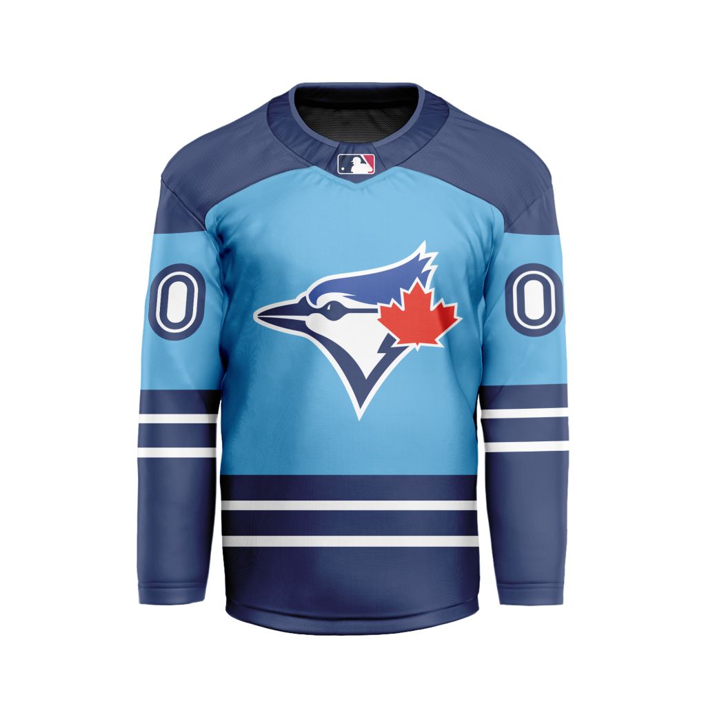 MLB-Toronto-Blue-Jays-Personalized-Alternate-Style-Hockey-Jersey MLB Toronto Blue Jays Personalized Alternate Style Hockey Jersey