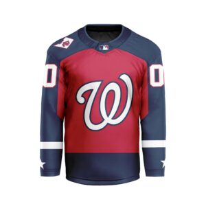 MLB Washington Nationals Personalized Alternate Style Hockey Jersey