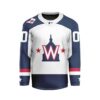 MLB Washington Nationals Personalized Away Style Hockey Jersey