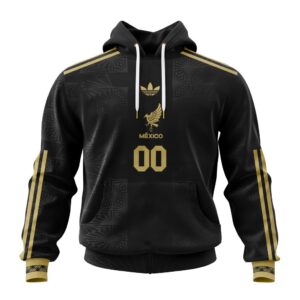 Mexico National Team Gold Cup Black Unisex Performance Hoodie