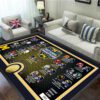 Michigan Wolverines Football Rectangular Rug Floor Decor GRR1115