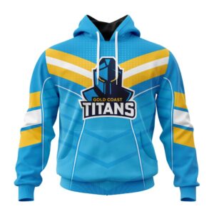 NRL Gold Coast Titans Special Chevron Unisex Performance Hoodie
