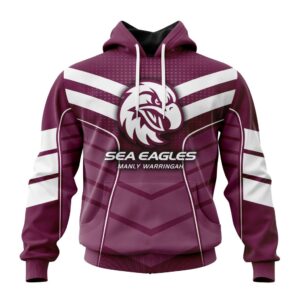 NRL Manly Warringah Sea Eagles Special Chevron Unisex Performance Hoodie