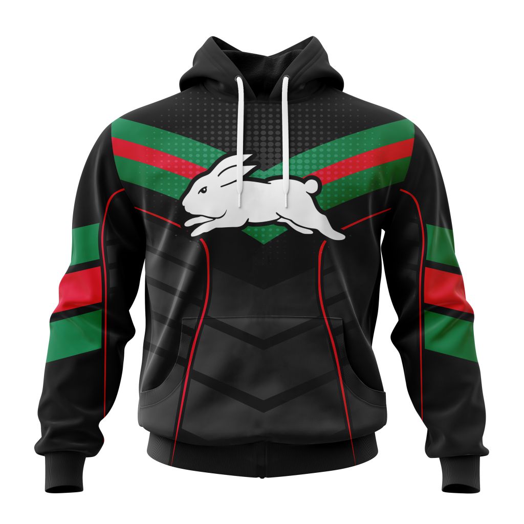 NRL-South-Sydney-Rabbitohs-Special-Chevron-Unisex-Performance-Hoodie NRL South Sydney Rabbitohs Special Chevron Unisex Performance Hoodie
