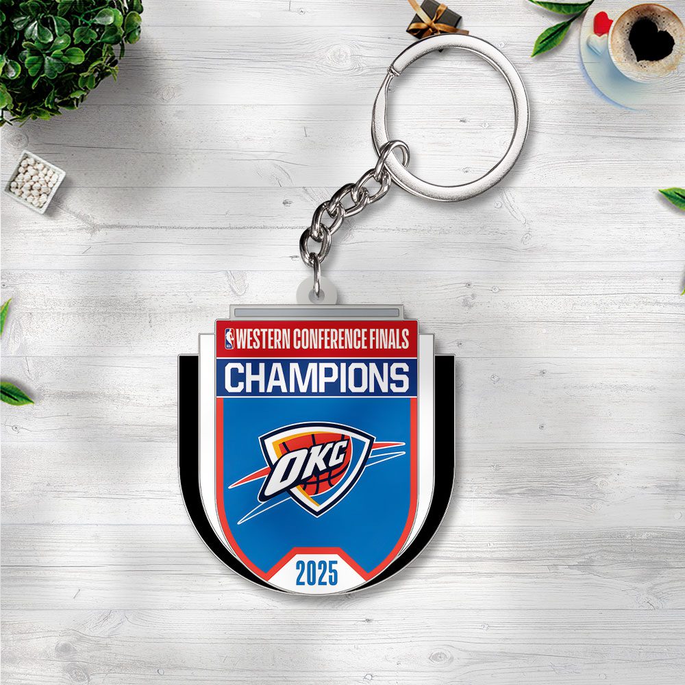 Oklahoma-City-Thunder-Custom-Shape-2-sided-Keychain-GKC1165 Oklahoma City Thunder Custom Shape 2-sided Keychain GKC1165