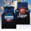 Oklahoma City Thunder Final Champs 2025 Basketball Jersey CLD1037