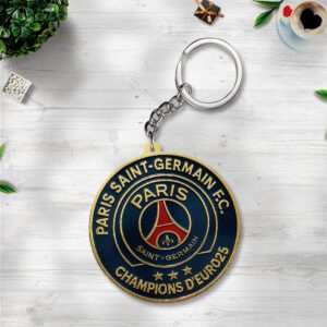 Paris Saint-Germain UEFA Champion League 2025 Winner Custom Shape 2-sided Keychain GKC1112