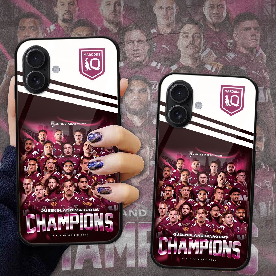 Queensland-Maroons-25th-State-of-Origin-Champion-Phone-Case-QMC1030 Queensland Maroons 25th State of Origin Champion Phone Case QMC1030