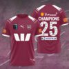 Queensland Maroons 25th State of Origin Champion Unisex Performance T-Shirt QMC1012