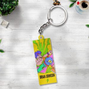 Rock Music Custom Shape 2-sided Keychain GKC1131