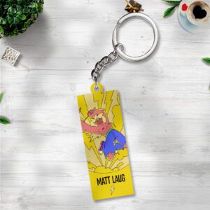 Rock Music Custom Shape 2-sided Keychain GKC1133