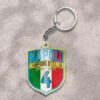 S.S.C. Napoli Custom Shape 2-sided Keychain GKC1120