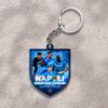 S.S.C. Napoli Custom Shape 2-sided Keychain GKC1168