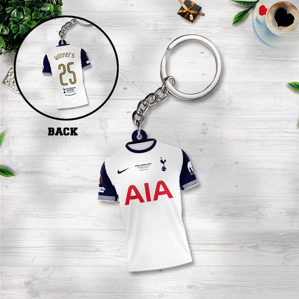 Tottenham-Hotspur-FC-Custom-Shape-2-sided-Keychain-GKC1171 Tottenham Hotspur FC Custom Shape 2-sided Keychain GKC1171
