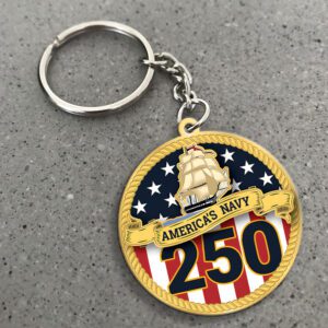 US Navy Custom Shape 2-sided Keychain GKC1011