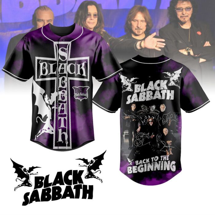 Black Sabbath Baseball Jersey Gift For Fans