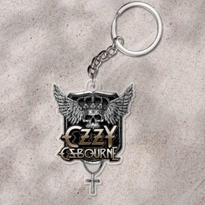 Black Sabbath x Ozzy Osbourne Rest In Peace 2025 Custom Shape 1-sided Keychain NGB1186