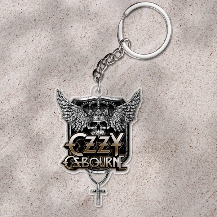 Black Sabbath x Ozzy Osbourne Rest In Peace 2025 Custom Shape 1-sided Keychain NGB1186