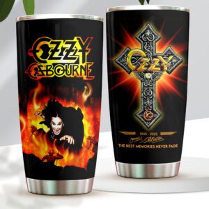 Black Sabbath x Ozzy Osbourne Rest In Peace 2025 Tumbler Cup NGB1023