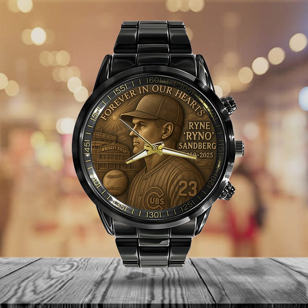 Chicago-Cubs-x-Ryne-Sandberg-Black-Stainless-Steel-Watch-NGB1214-1
