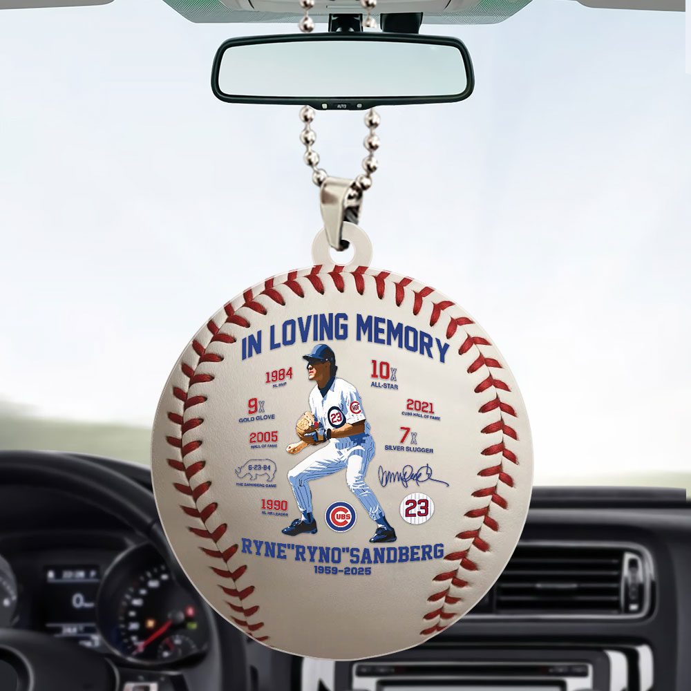 Chicago-Cubs-x-Ryne-Sandberg-Custom-shape-1-sided-Acrylic-Car-Ornament-NGB1184-3