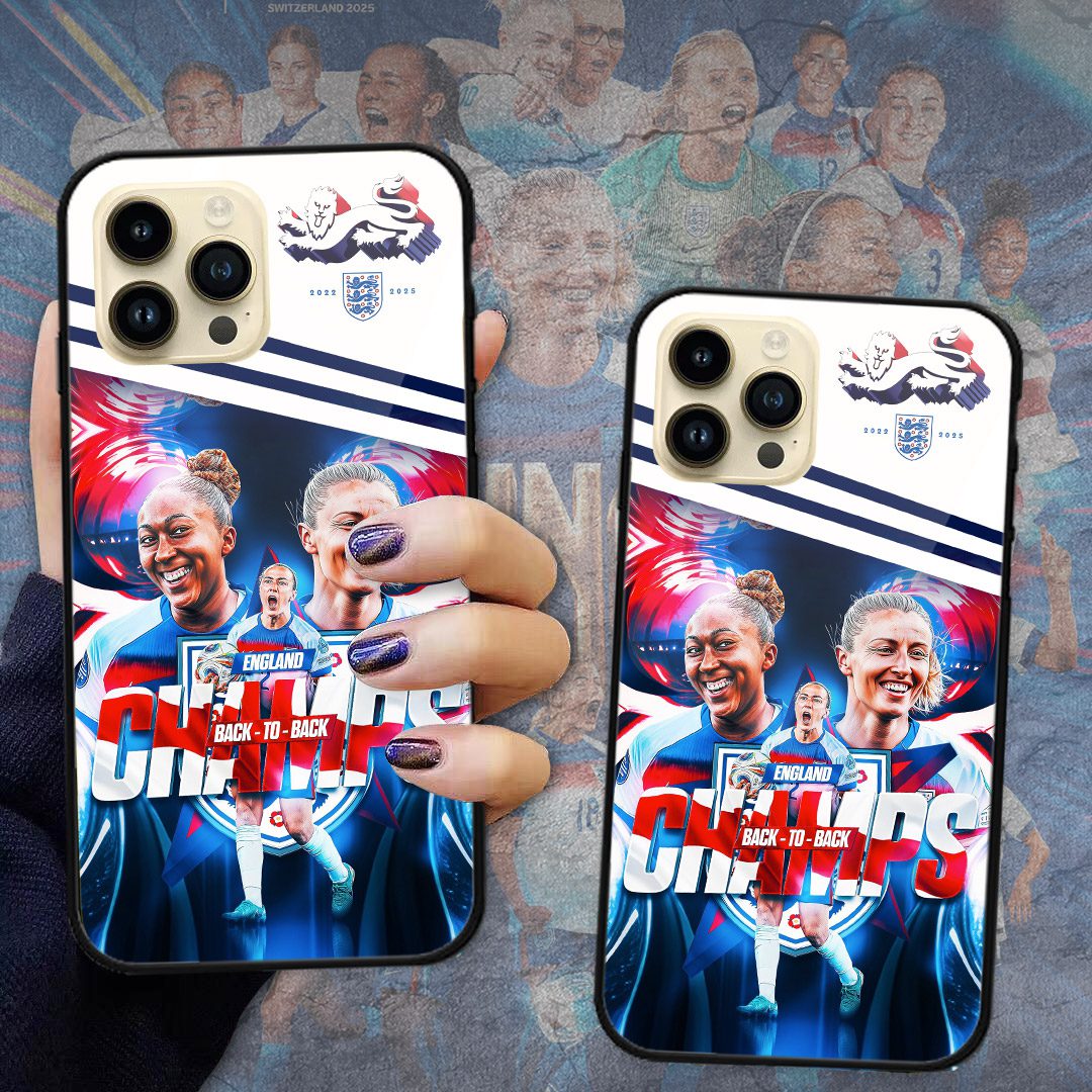 England-Lionesses-Womens-Football-Champion-World-Cup-2025-Phone-Case-NGB1213-1