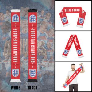 England Lionesses Women's Football Champion World Cup 2025 Ruffneck Soccer Scarf NGB1251