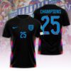 England Lionesses Women's Football Champion World Cup 2025 Unisex Performance T-Shirt NGB1201