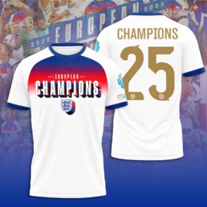 England Lionesses Women's Football Champion World Cup 2025 Unisex Performance T-Shirt NGB1206