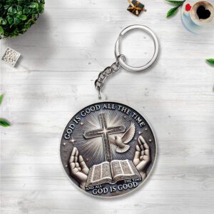 God Is Good Custom Shape 2-sided Keychain NGB1157