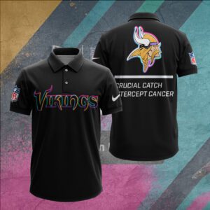 Minnesota Vikings Crucial Catch 2025 Polo Shirt