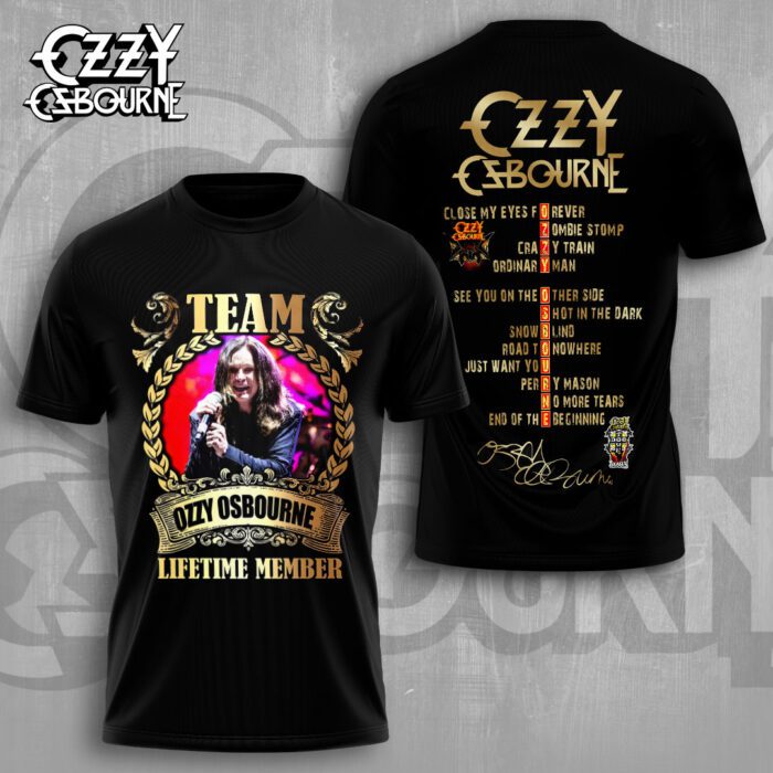 Ozzy Osbourne Rest In Peace 2025 3D T-Shirt NGB1034