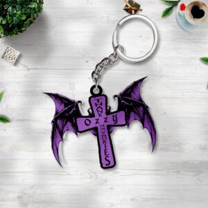 Ozzy Osbourne Rest In Peace 2025 Custom Shape 2-sided Keychain NGB1158