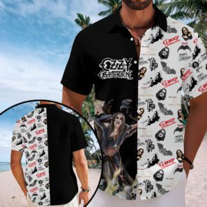 Ozzy Osbourne Rest In Peace 2025 Short Sleeve Dress Shirt NGB1028
