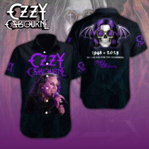 Ozzy Osbourne Rest In Peace 2025 Short Sleeve Dress Shirt NGB1310