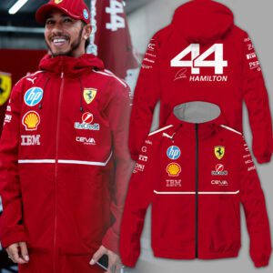 Scuderia Ferrari x Lewis Hamilton 3D Windbreaker Jacket NGB1048