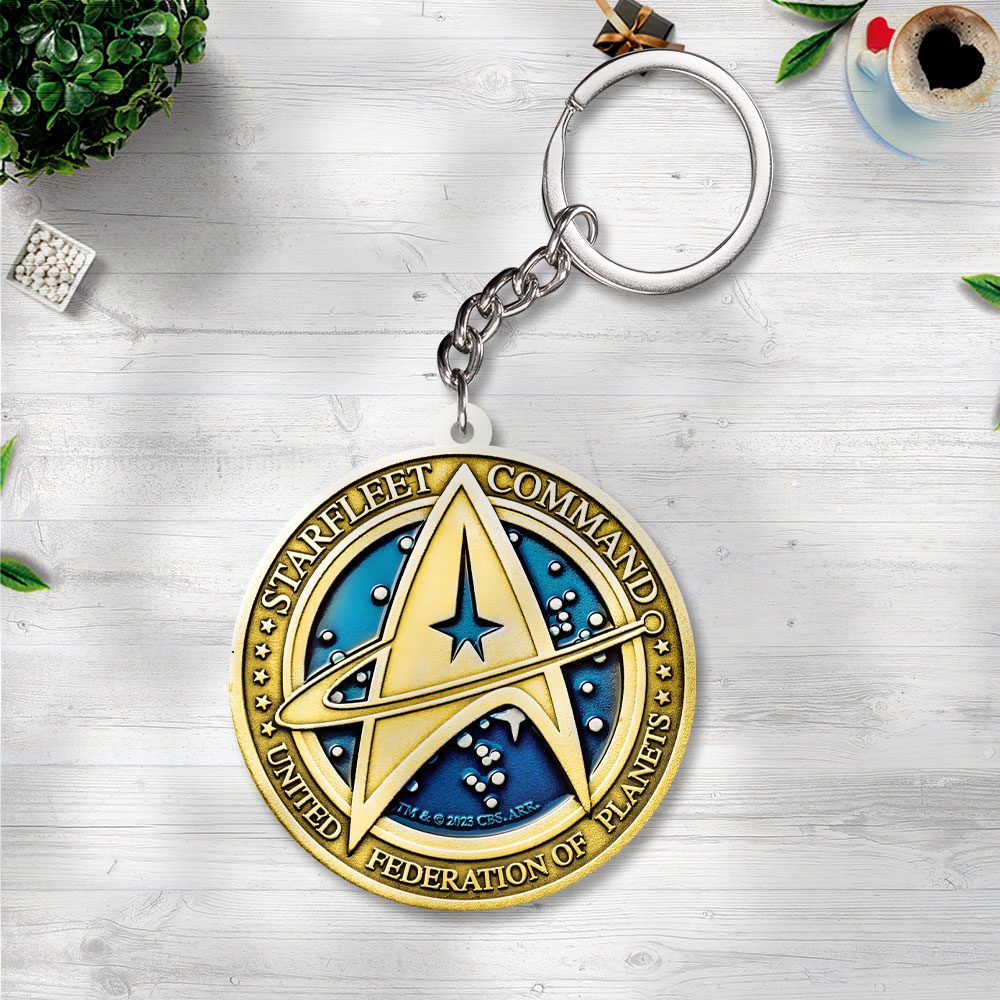 Star-Trek-Custom-Shape-2-sided-Keychain-NGB1165 Star Trek Custom Shape 2-sided Keychain NGB1165