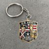 US Army Custom Shape 2-sided Keychain NGB1236