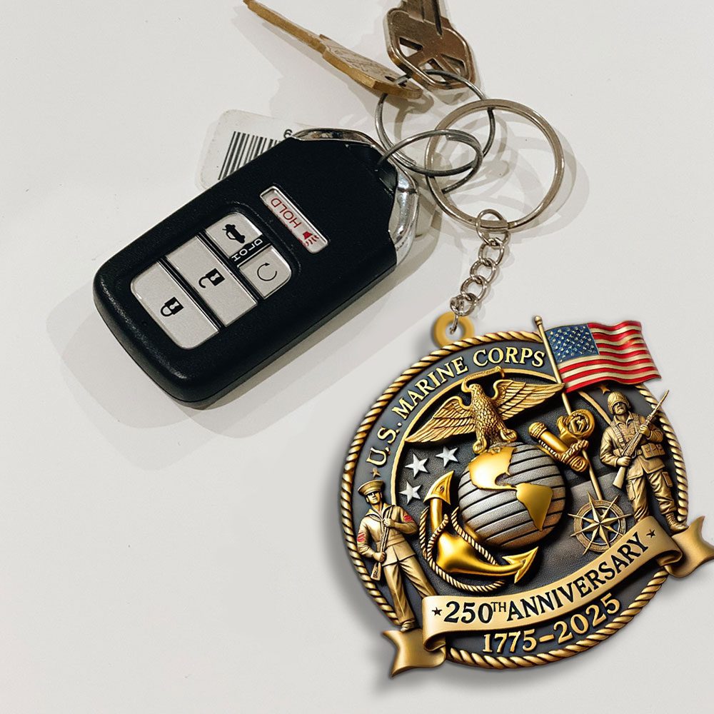 US-Marine-Corps-Custom-Shape-1-sided-Keychain-NGB1262-2