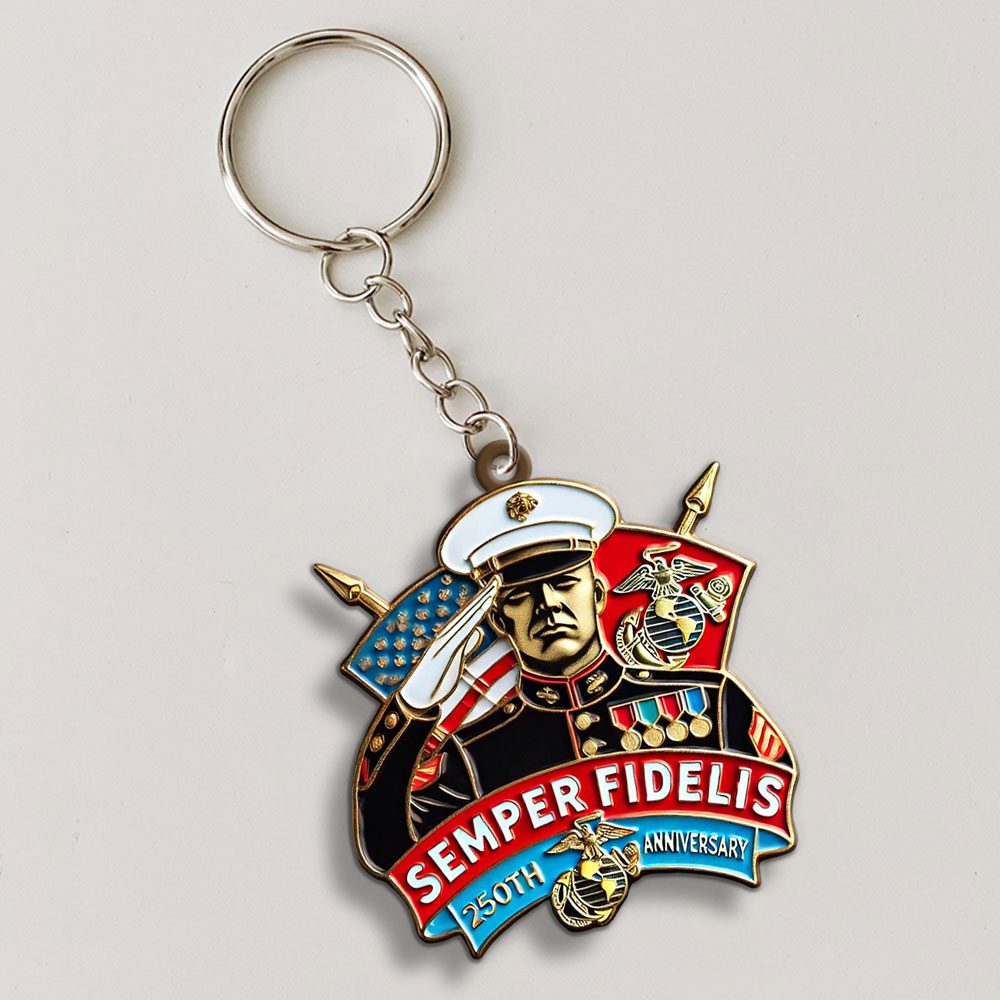 US-Marine-Corps-Custom-Shape-1-sided-Keychain-NGB1269-2