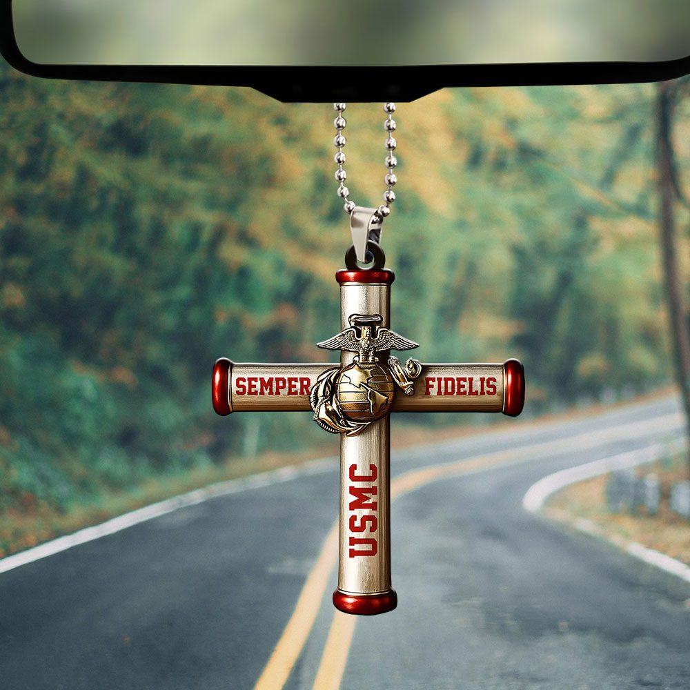 US-Marine-Corps-Custom-shape-1-sided-Acrylic-Car-Ornament-NGB1046-1