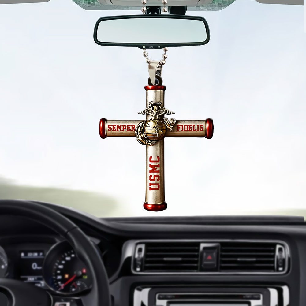 US-Marine-Corps-Custom-shape-1-sided-Acrylic-Car-Ornament-NGB1046-2
