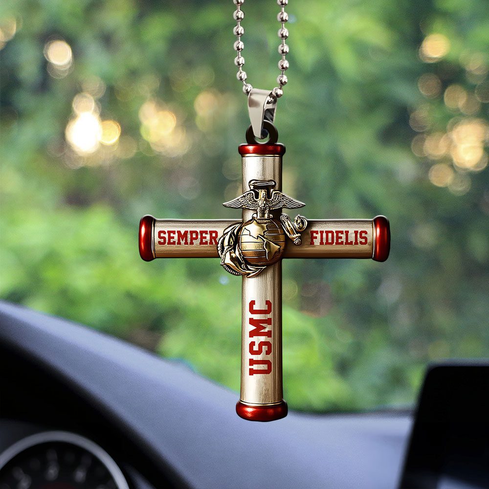 US-Marine-Corps-Custom-shape-1-sided-Acrylic-Car-Ornament-NGB1046 US Marine Corps Custom shape 1-sided Acrylic Car Ornament NGB1046