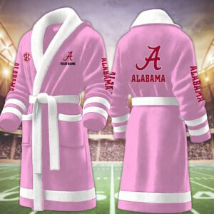Alabama Crimson Tide NCAA Personalized Fleece Bathrobe