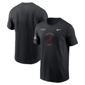 Alabama Crimson Tide Nike 2025 Military Appreciation Dri-FIT T-Shirt - Black