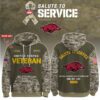 Arkansas Razorbacks 2025 Salute To Service Unisex Performance Hoodie