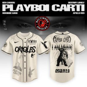 Baltimore Orioles x Playboi Carti " Antagonist Tour" Baseball Jersey