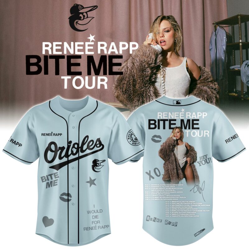 Baltimore-Orioles-x-Renee-Rap-BITE-ME-TOUR-2025-Baseball-Baseball-Jersey Baltimore Orioles x Renee Rap "BITE ME TOUR" 2025 Baseball Baseball Jersey